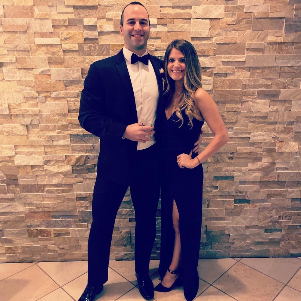 Navy blue floor length bodycon dress